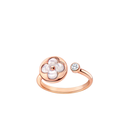 [⭐Hinora Jewelry]SUN 1 DIAMOND PINK MOP RING