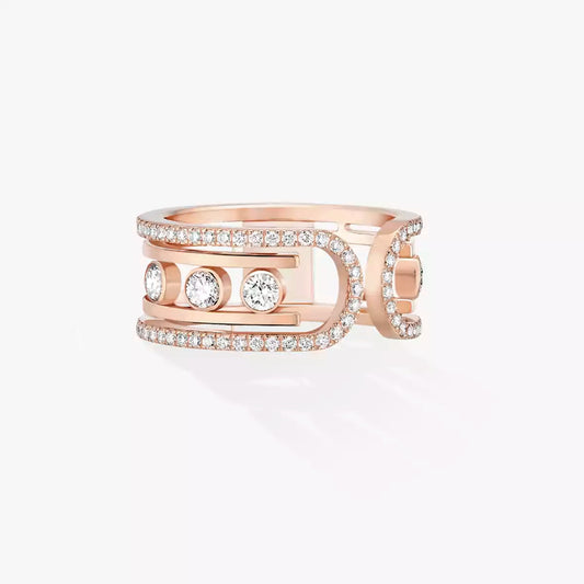 [⭐Hinora Jewelry]Move 10th Diamond Ring in Gold