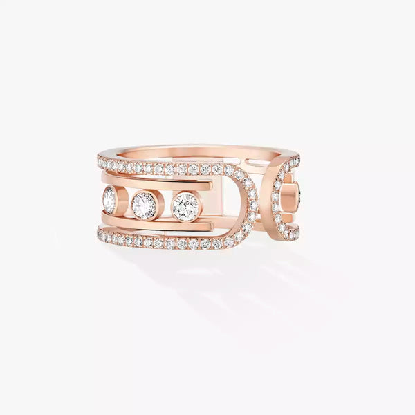 [⭐Hinora Jewelry]Move 10th Diamond Ring in Gold