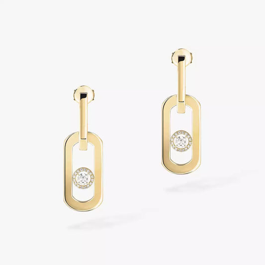 [⭐Hinora Jewelry] So Move XL Diamond Hoop Earring