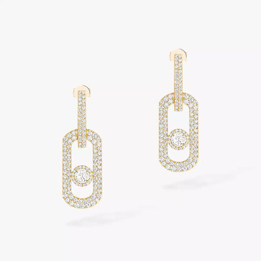 [⭐Hinora Jewelry]So Move XL Pave_-Set Diamond Pendant Earrings