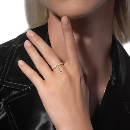 [⭐Hinora Jewelry]Move Uno Diamond Ring