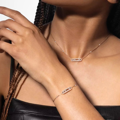 [⭐Hinora Jewelry]Pavé Baby Move Diamond Bracelet