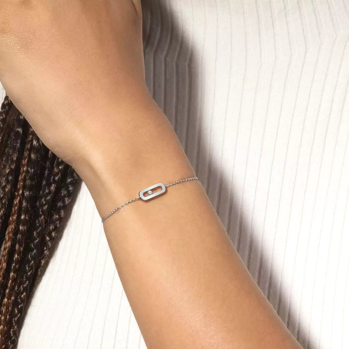 [⭐Hinora Jewelry]Move Uno Diamond Bracelet