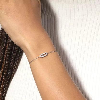 [⭐Hinora Jewelry]Move Uno Diamond Bracelet