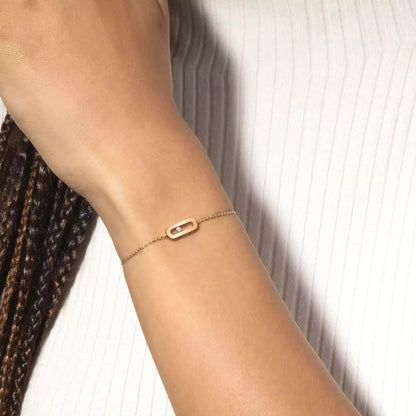 [⭐Hinora Jewelry]Move Uno Diamond Bracelet