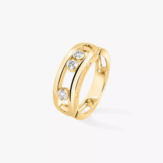 [⭐Hinora Jewelry] MoveGold Diamond Ring