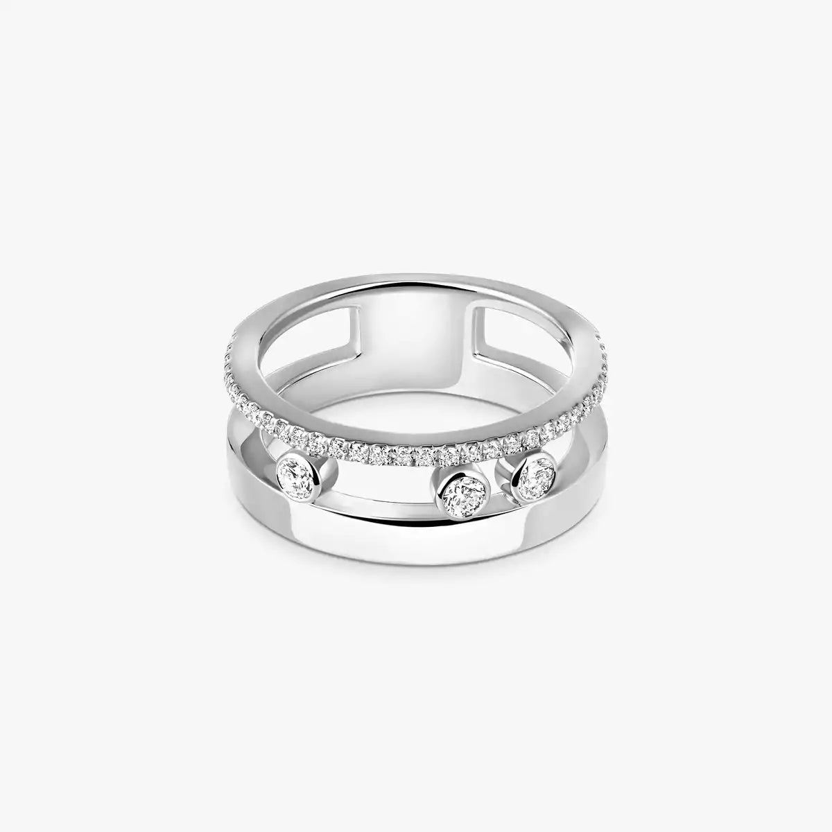 [⭐Hinora Jewelry]Move Romane Diamond Ring