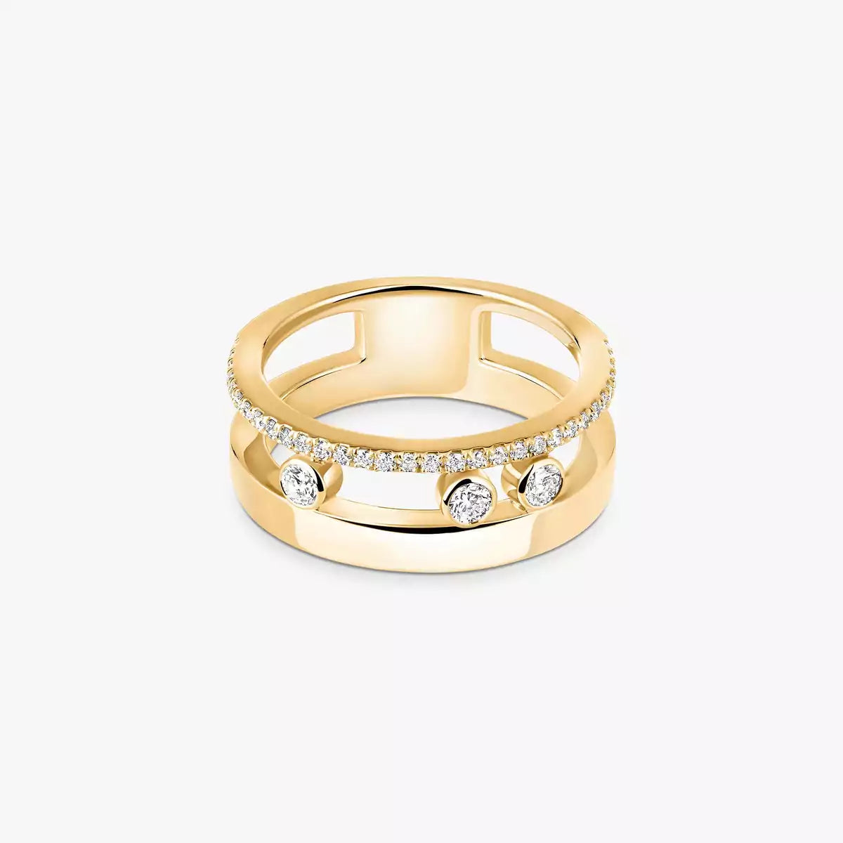 [⭐Hinora Jewelry]Move Romane Diamond Ring