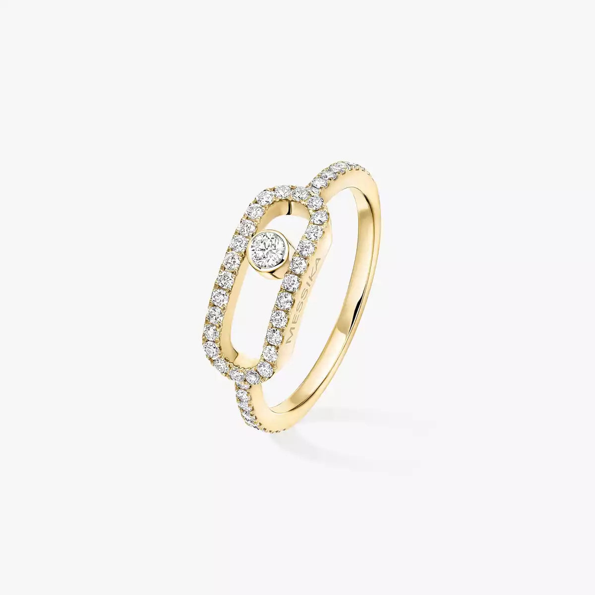 [⭐Hinora Jewelry]Move Uno Diamond Ring in Gold