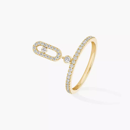 [⭐Hinora Jewelry]Move Uno Diamond Ring