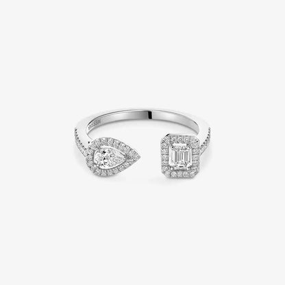 [⭐Hinora Jewelry]My Twin Toi Gold Diamond Ring