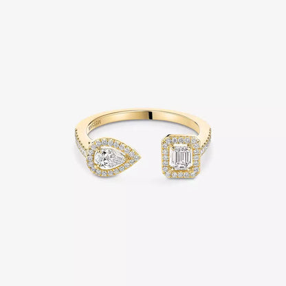 [⭐Hinora Jewelry]My Twin Toi Gold Diamond Ring
