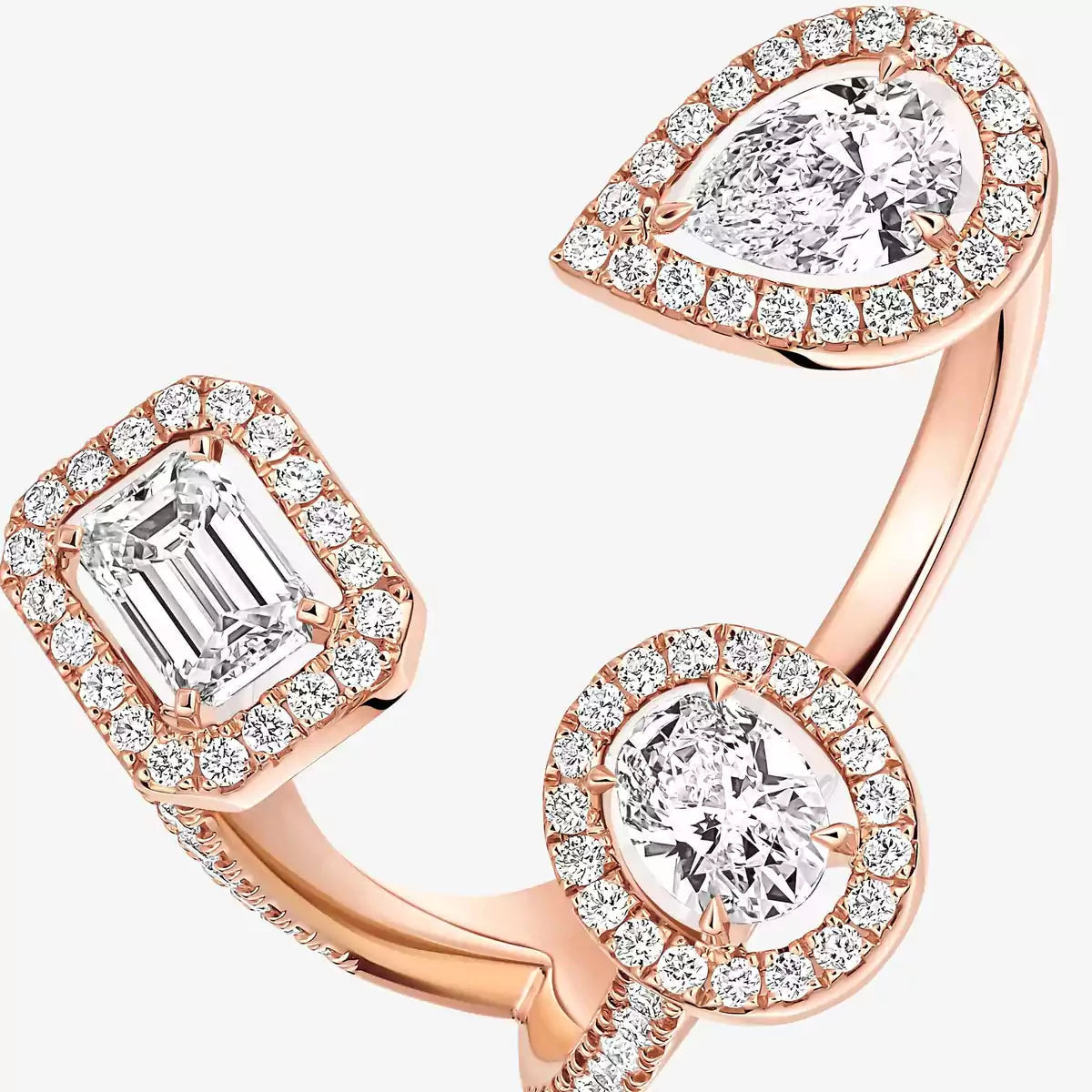 [[⭐Hinora Jewelry] Diamond Ring 0,25ct My Twin Trilogy