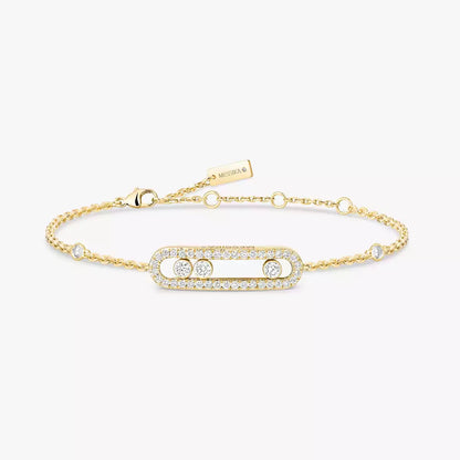[⭐Hinora Jewelry]Pavé Baby Move Diamond Bracelet