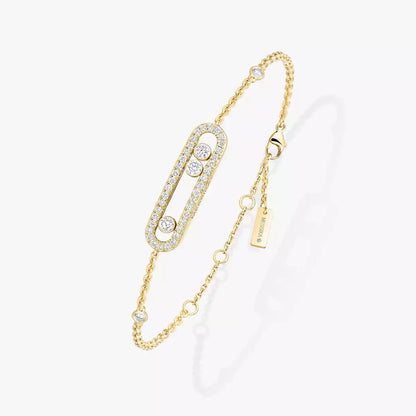 [⭐Hinora Jewelry]Pavé Baby Move Diamond Bracelet