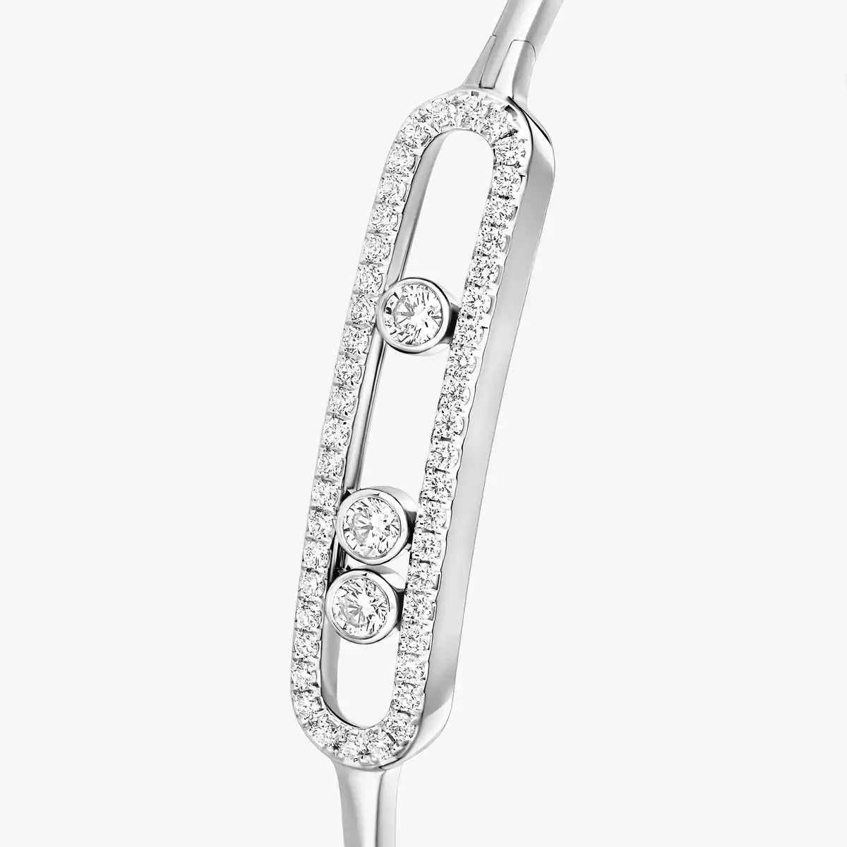 [⭐Hinora Jewelry]Move Pavé Diamond Bangle Bracelet M
