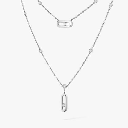 [⭐Hinora Jewelry] Move Uno Diamond Necklace