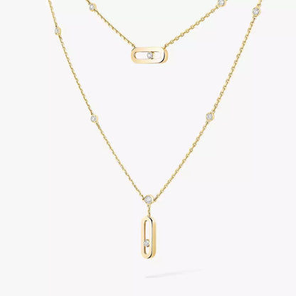 [⭐Hinora Jewelry] Move Uno Diamond Necklace