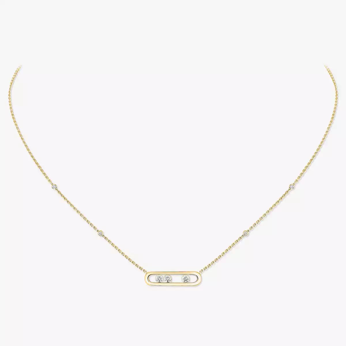 [⭐Hinora Jewelry] Baby Move Gold Diamond Necklace