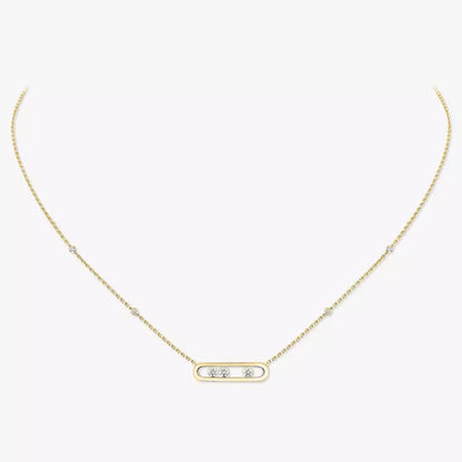[⭐Hinora Jewelry] Baby Move Gold Diamond Necklace