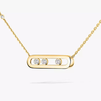 [⭐Hinora Jewelry] Baby Move Gold Diamond Necklace