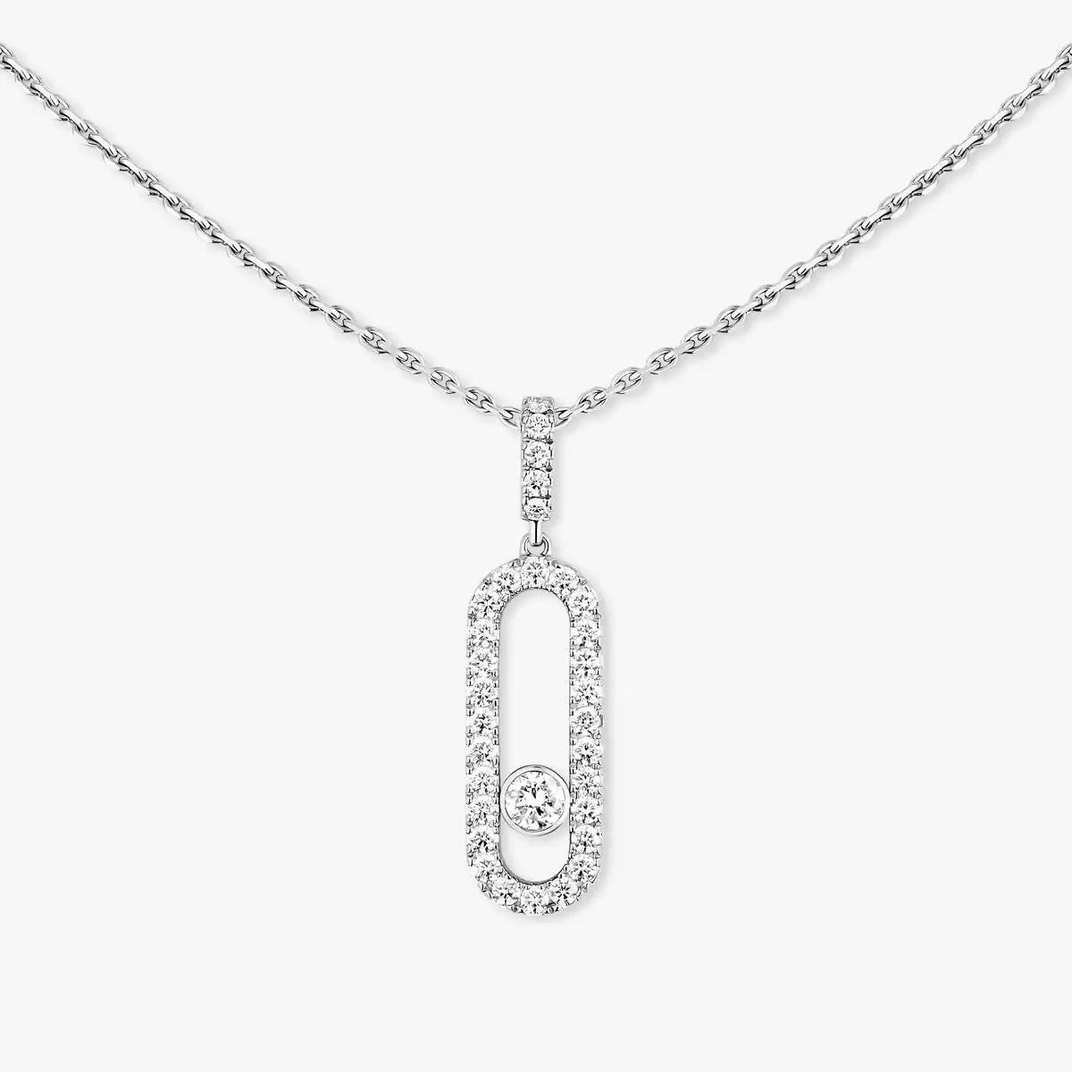 [⭐Hinora Jewelry]Move Uno Diamond Necklace in Rose Gold
