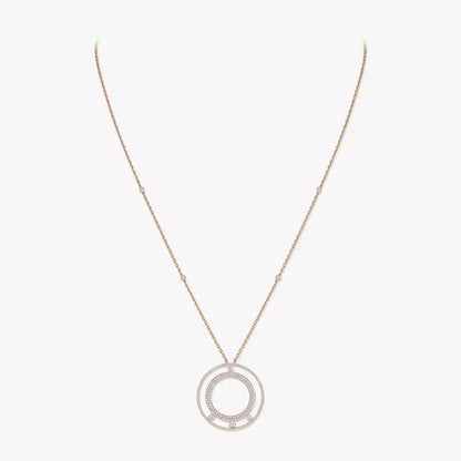 [⭐Hinora Jewelry]Move Romane Long Pave_-Set Diamond Necklace