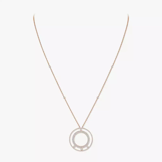 [⭐Hinora Jewelry]Move Romane Long Pave_-Set Diamond Necklace