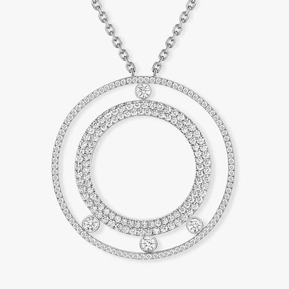 [⭐Hinora Jewelry]Move Romane Long Pave_-Set Diamond Necklace