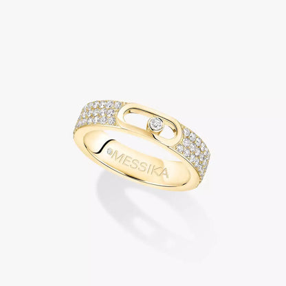 [⭐Hinora Jewelry]Move Joaillerie Pave_ Diamond Wedding Ring