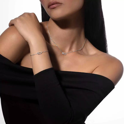[⭐Hinora Jewelry]Move Uno Diamond Bracelet