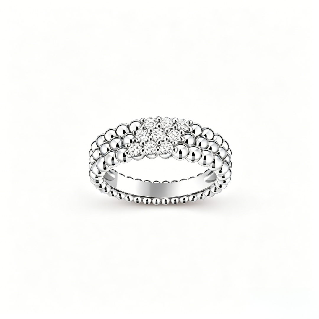 [⭐Hinora Jewelry] THREE-ROW DIAMOND RING
