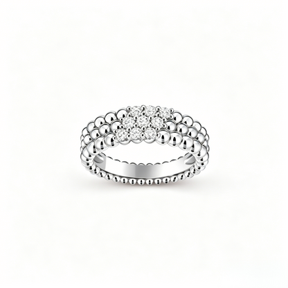 [⭐Hinora Jewelry] THREE-ROW DIAMOND RING