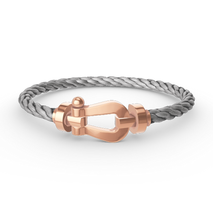 [⭐Hinora Jewelry]FORCE LARGE HORSESHOE NO DIAMOND BRACELET ROSE GOLD