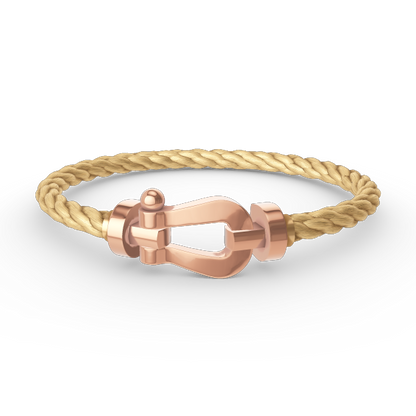 [⭐Hinora Jewelry]FORCE LARGE HORSESHOE NO DIAMOND BRACELET ROSE GOLD