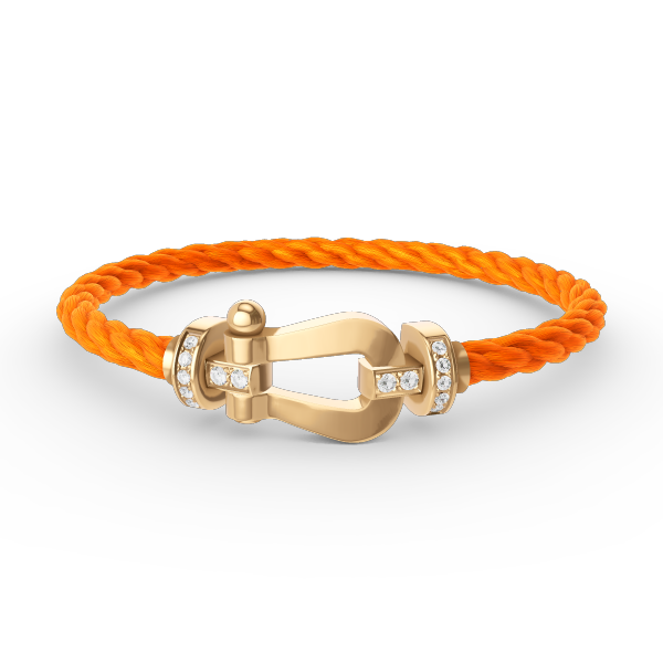 [⭐Hinora Jewelry]FORCE LARGE HORSESHOE HALF DIAMOND BRACELET GOLD
