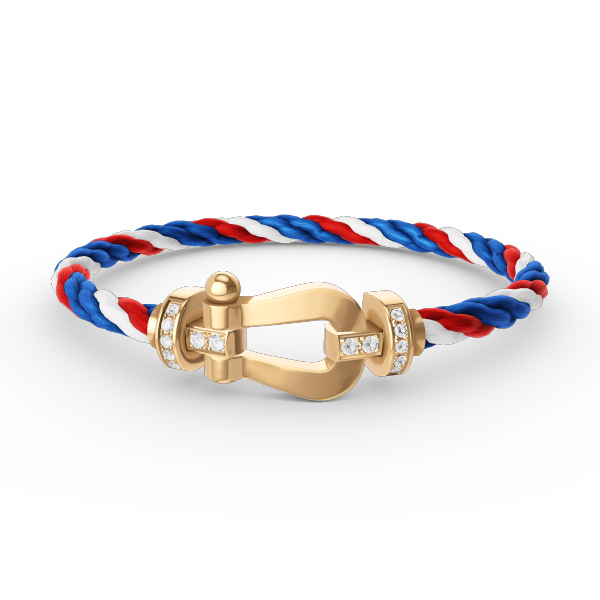 [⭐Hinora Jewelry]FORCE LARGE HORSESHOE HALF DIAMOND BRACELET GOLD