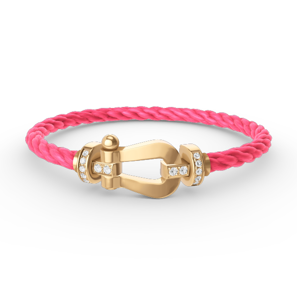[⭐Hinora Jewelry]FORCE LARGE HORSESHOE HALF DIAMOND BRACELET GOLD