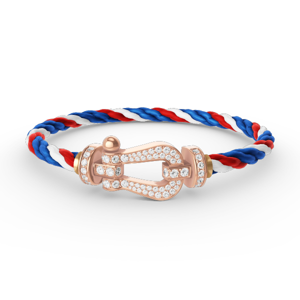 [⭐Hinora Jewelry]FORCE LARGE HORSESHOE FULL DIAMOND BRACELET ROSE GOLD
