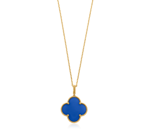 [⭐Hinora Jewelry]CLOVER 25MM NECKLACE TURQUOISE ROSE GOLD