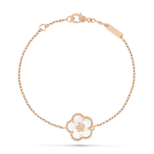 [⭐Hinora Jewelry]LUCKY WHITE MOP PLUM BLOSSOM  BRACELET