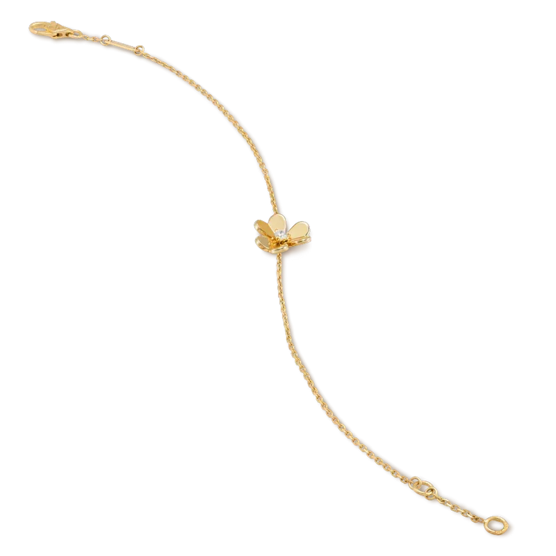 [⭐Hinora Jewelry]FRIVOLE GOLD FLOWER PINK MALACHITE BRACELET