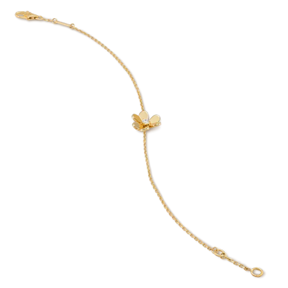 [⭐Hinora Jewelry]FRIVOLE GOLD FLOWER PINK MALACHITE BRACELET