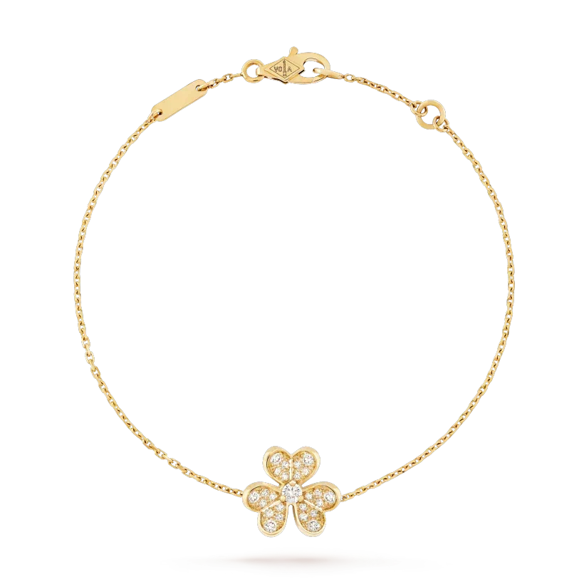 [⭐Hinora Jewelry]FRIVOLE GOLD FLOWER DIAMOND BRACELET