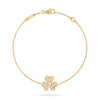 [⭐Hinora Jewelry]FRIVOLE GOLD FLOWER DIAMOND BRACELET