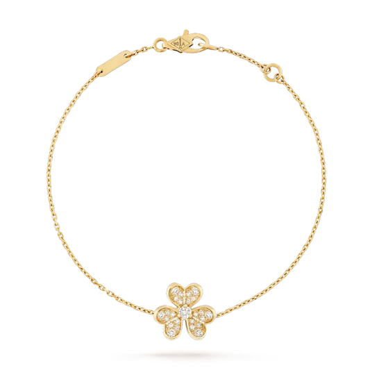 [⭐Hinora Jewelry]FRIVOLE GOLD FLOWER DIAMOND BRACELET