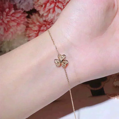 [⭐Hinora Jewelry]FRIVOLE GOLD FLOWER DIAMOND BRACELET