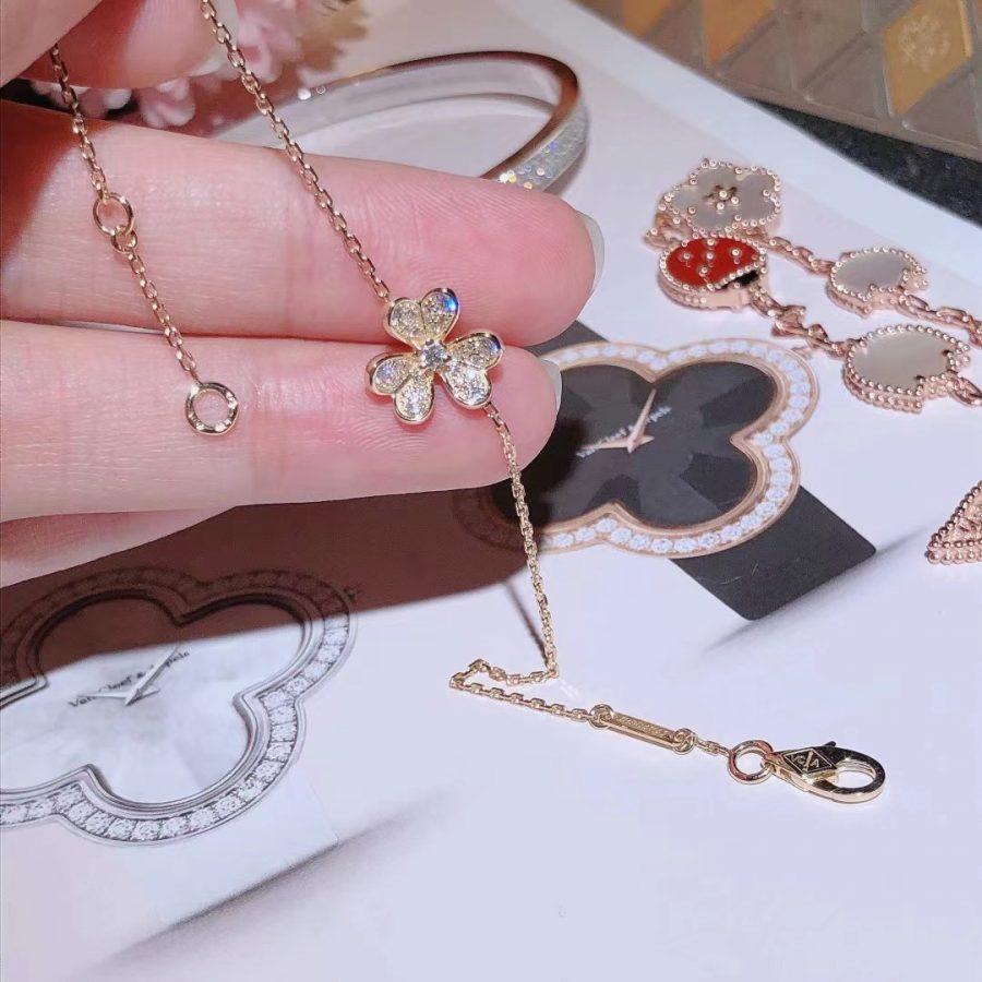 [⭐Hinora Jewelry]FRIVOLE GOLD FLOWER DIAMOND BRACELET