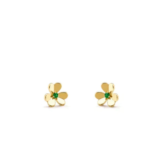 [⭐Hinora Jewelry]FRIVOLE  FLOWER MALACHITE EARRINGS
